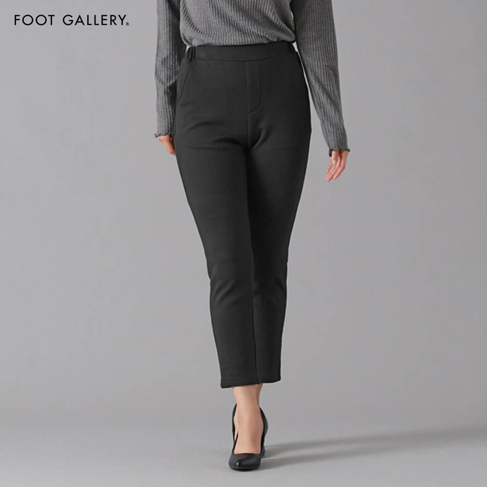 【ストレート・裏ベロア】2WAYストレッチ ニットパンツ